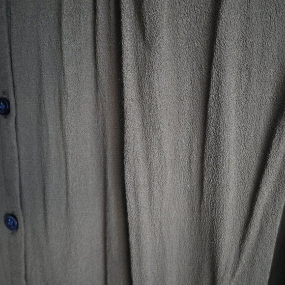 Madewell Central Drapey Shirt in Army Green – XS - Picture 9 of 13